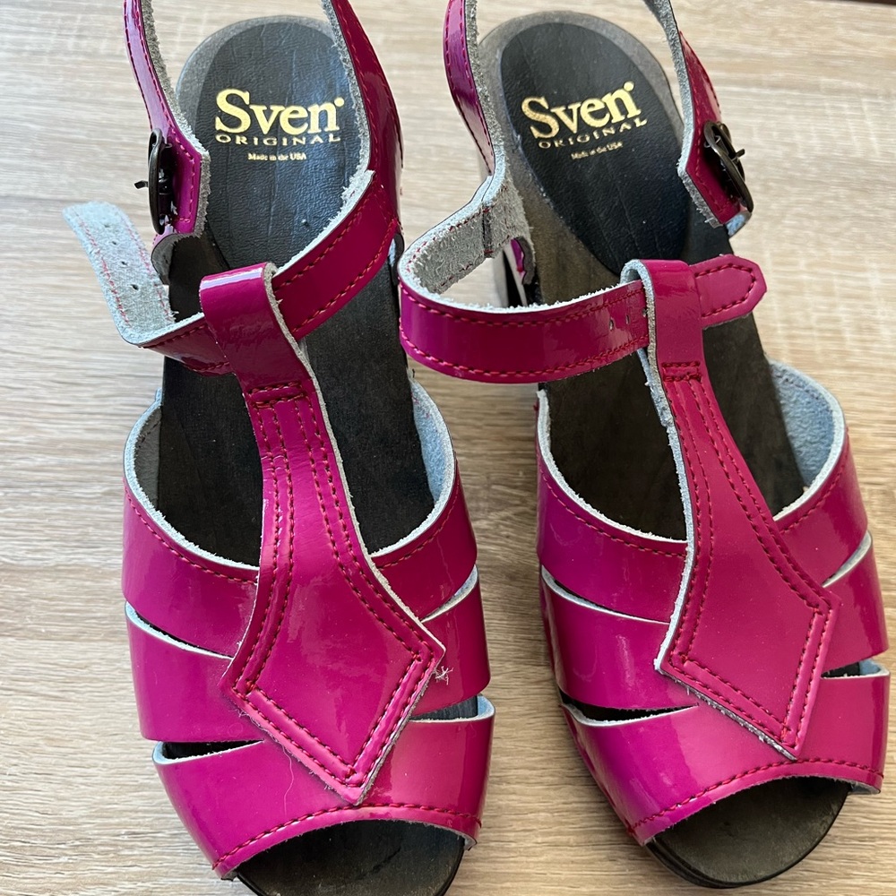 Women's Pink Platform Sandals Sven Clogs/Shoes
